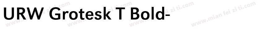 URW Grotesk T Bold字体转换